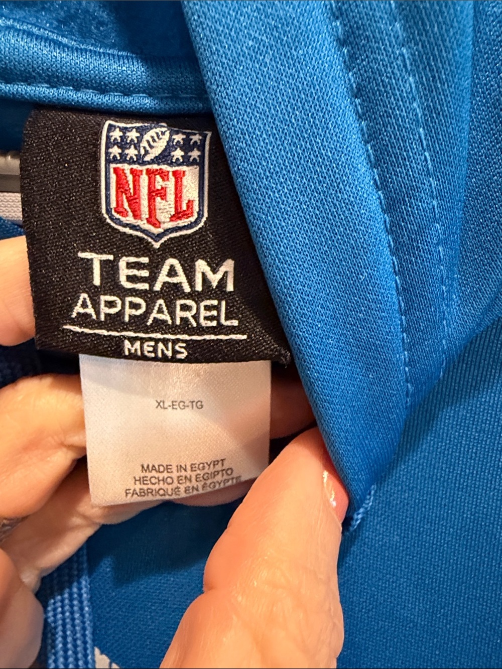 NFL Combine Authentic Blue Lions Pullover Hoodie - Picture 3 of 6